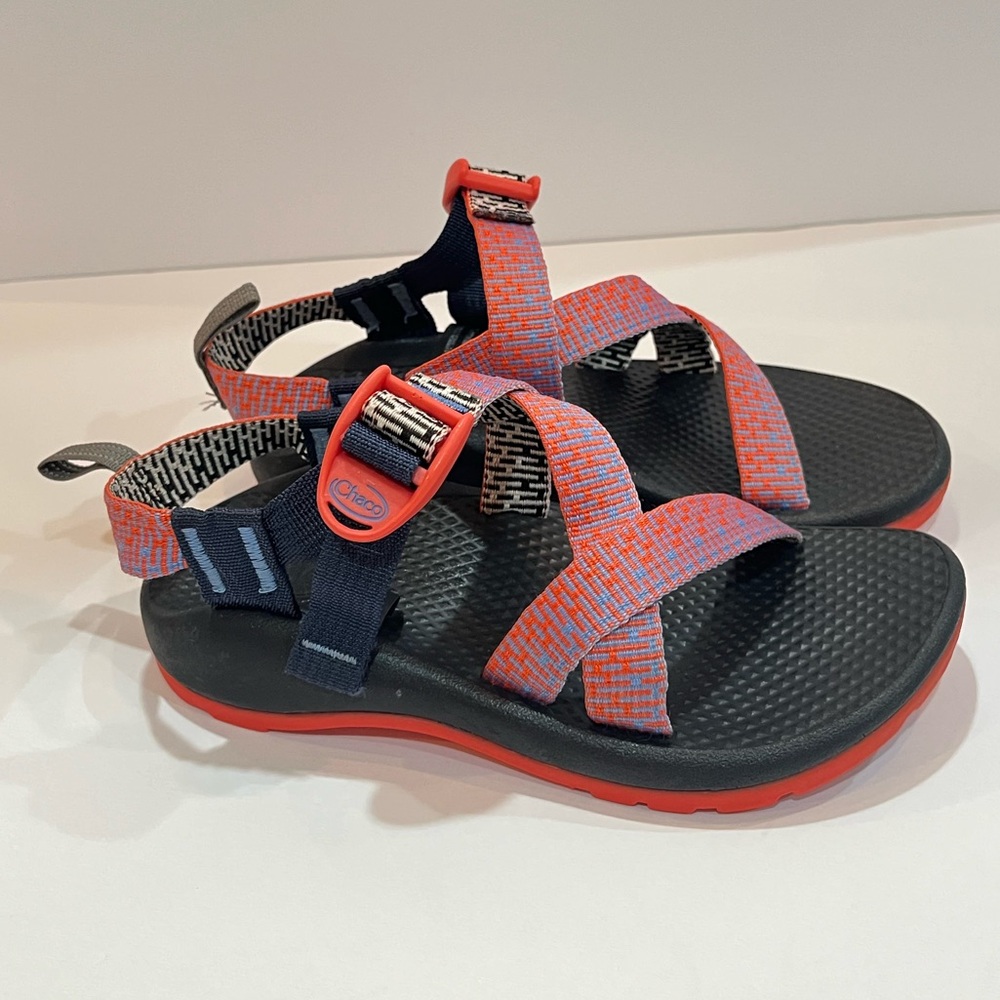 Chaco 🌊 Z/1 Penny Coral Kids Unisex Water Hiking Cross Strap Sandals 2 Z1 Z 1